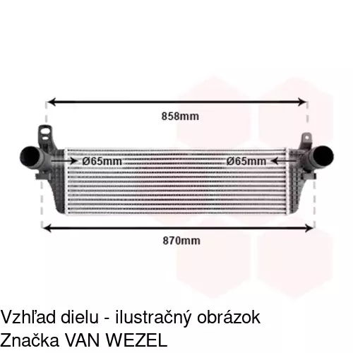 Chladiče vzduchu (Intercoolery) 9568J8-2 /POLCAR/ - obr. 1