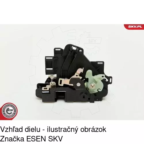 Vnútorná zámka dverí 9568ZC-4 /POLCAR/ - obr. 4