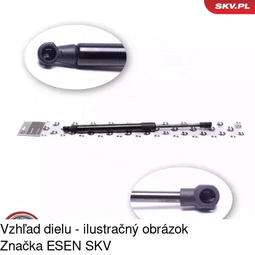 Plynová pružina 9580AB1 /POLCAR/ - obr. 3