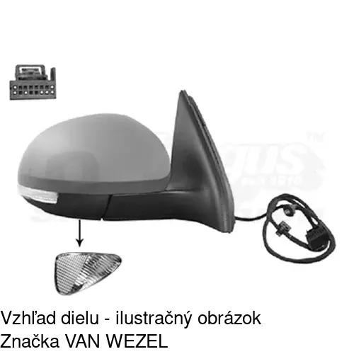 Vonkajšie zrkadlo 9585525M /POLCAR/ - obr. 1