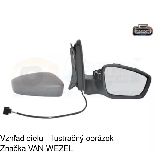 Vonkajšie zrkadlo 95A1525M /POLCAR/ - obr. 4