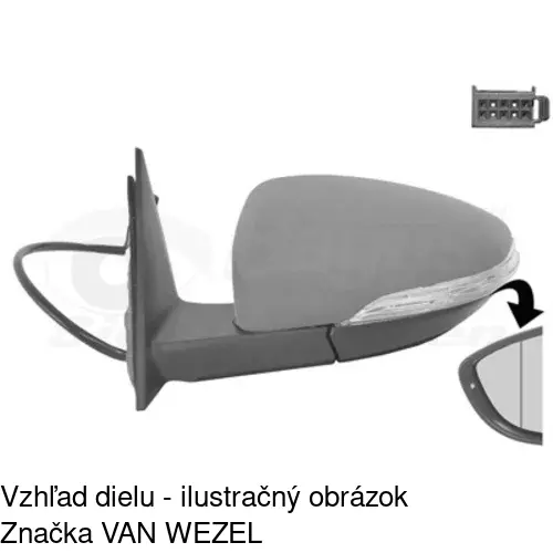 Vonkajšie zrkadlo 95C1514M /POLCAR/ - obr. 1