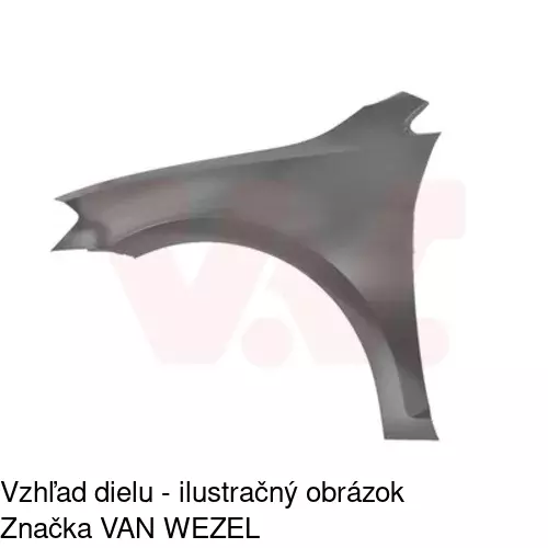 Predný blatník 95C201 /POLCAR/ - obr. 2