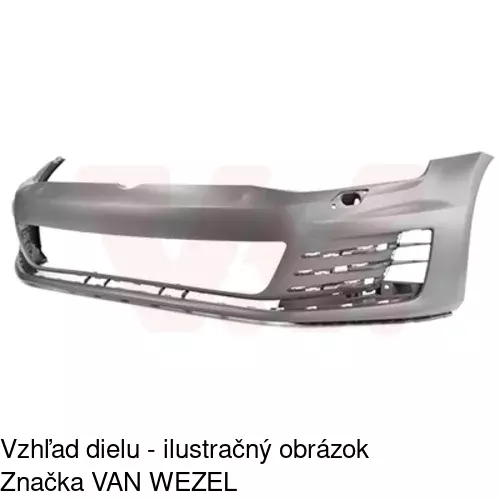 Predný nárazník POLCAR 95C20711
