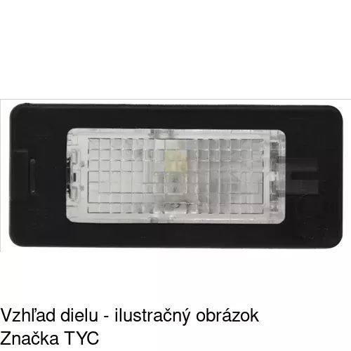 Svetlo na osvetlenie evidenčného čísla 95D1957 /POLCAR/ - obr. 1