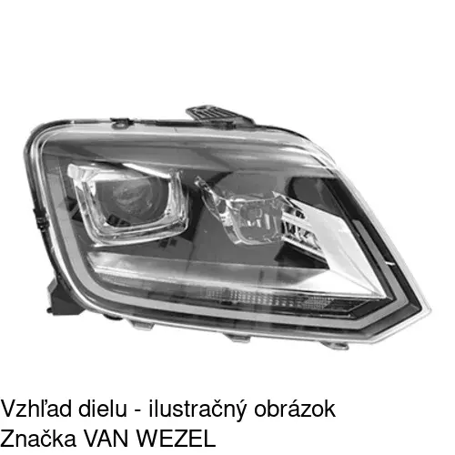 Hlavný reflektor 95P1102V /POLCAR/ - obr. 2