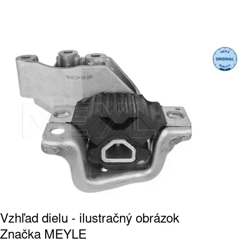 Silentblok motora FI-EM020 /POLCAR/ - obr. 2