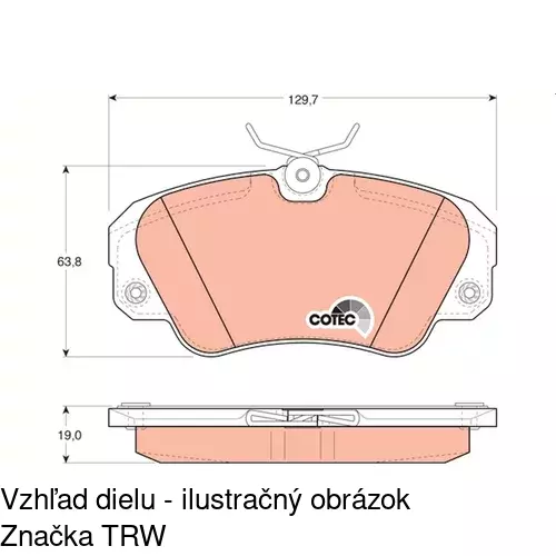 Brzdové dosky S70-0092 /POLCAR/ - obr. 3