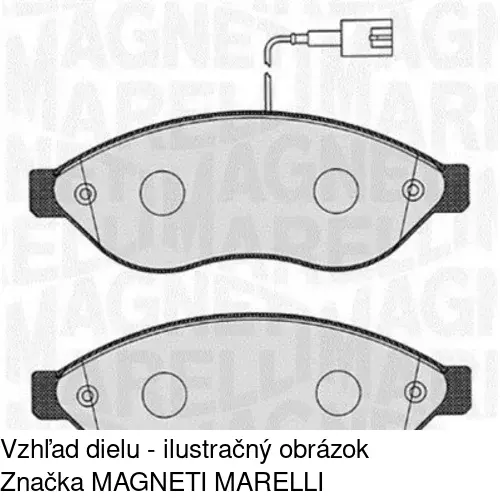 Brzdové dosky S70-0099 /POLCAR/ - obr. 1