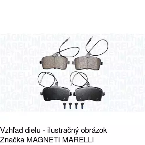 Brzdové dosky S70-0120 /POLCAR/ - obr. 1