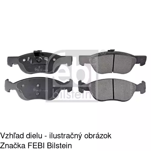 Brzdové dosky POLCAR S70-0121