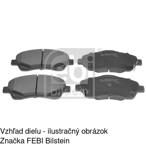 Brzdové dosky S70-0121 /POLCAR/ - obr. 1