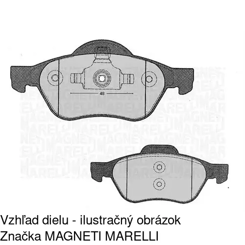 Brzdové dosky S70-0131 /POLCAR/ - obr. 2