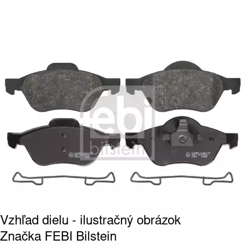 Brzdové dosky S70-0131 /POLCAR/ - obr. 3