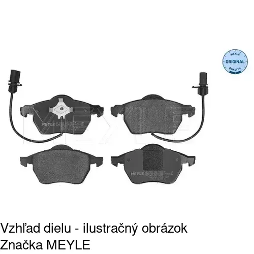 Brzdové dosky S70-0135 /POLCAR/ - obr. 2