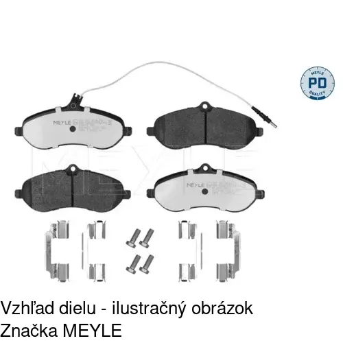 Brzdové dosky S70-0196 /POLCAR/ - obr. 1