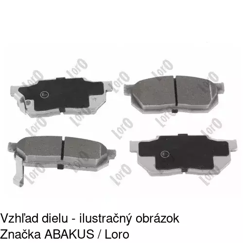 Brzdové dosky S70-0211 /POLCAR/ - obr. 5