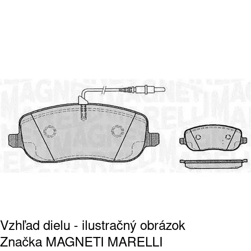 Brzdové dosky S70-0250 /POLCAR/ - obr. 1