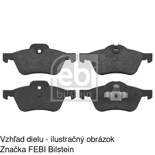 Brzdové dosky S70-0254 /POLCAR/ - obr. 3