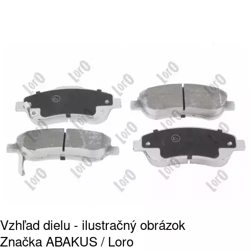 Brzdové dosky S70-0262 /POLCAR/ - obr. 4