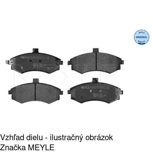Brzdové dosky S70-0264 /POLCAR/ - obr. 1