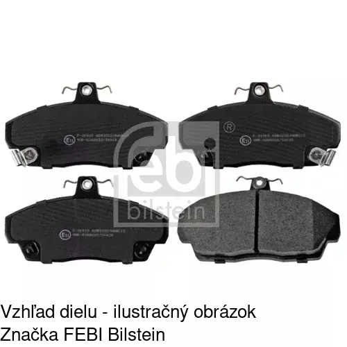 Brzdové dosky S70-0286 /POLCAR/ - obr. 1