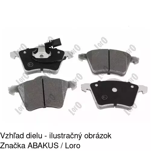 Brzdové dosky S70-0289 /POLCAR/ - obr. 4