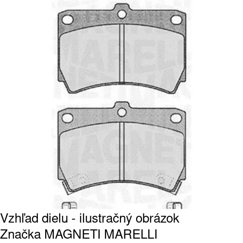 Brzdové dosky S70-0316 /POLCAR/ - obr. 3