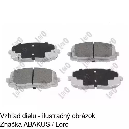 Brzdové dosky S70-0332 /POLCAR/ - obr. 2