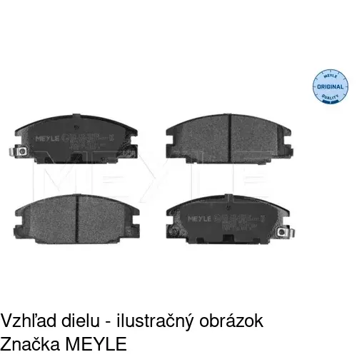 Brzdové dosky S70-0379 /POLCAR/ - obr. 1
