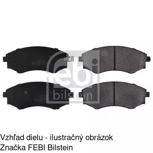 Brzdové dosky S70-0458 /POLCAR/ - obr. 1