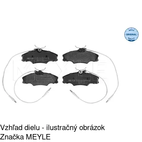 Brzdové dosky S70-0512 /POLCAR/ - obr. 1