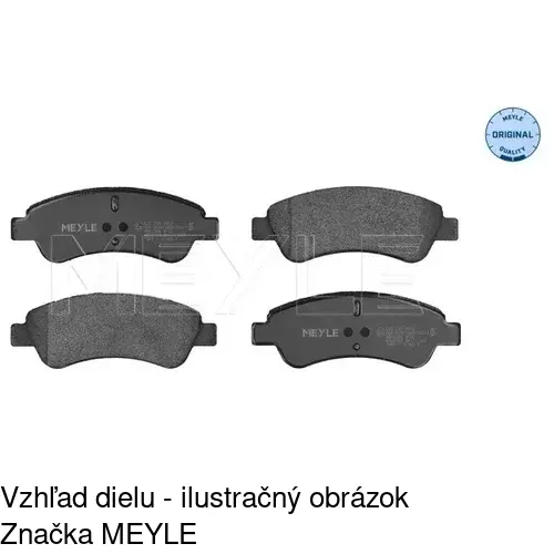 Brzdové dosky POLCAR S70-1001
