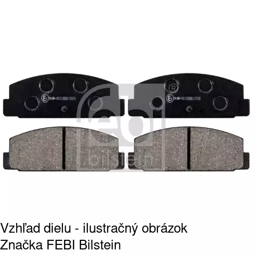 Brzdové dosky S70-1105 /POLCAR/ - obr. 2