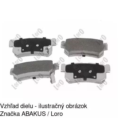 Brzdové dosky S70-1357 /POLCAR/ - obr. 2