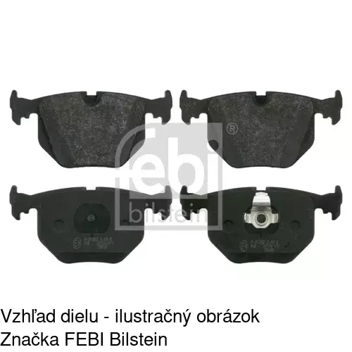 Brzdové dosky S70-1608 /POLCAR/ - obr. 1