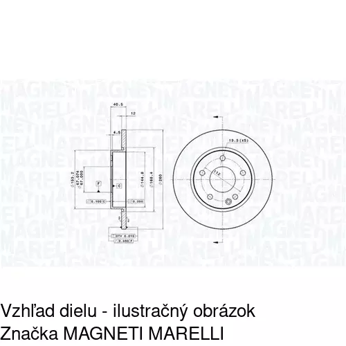 Brzdový kotúč POLCAR S71-0300
