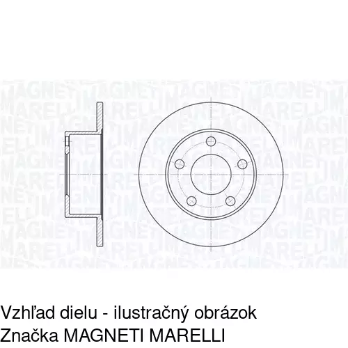 Brzdový kotúč S71-1003 /POLCAR/ - obr. 1