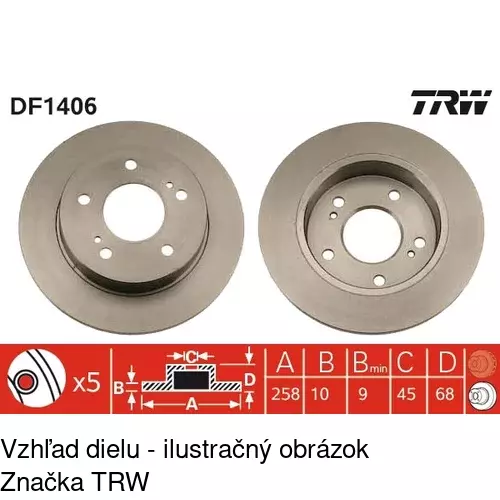 Brzdový kotúč S71-1074 /POLCAR/ - obr. 3