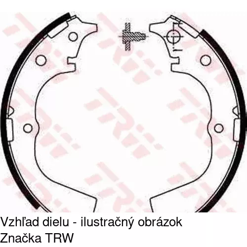 Brzdové čeľuste POLCAR S72-1054