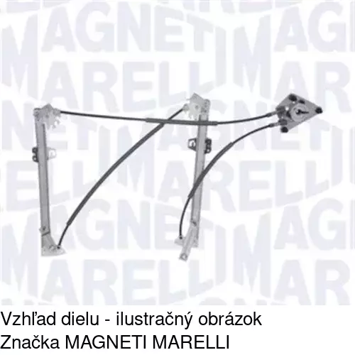 Elektrický mechanizmus okna dverí 1300PSE2E /POLCAR/ - obr. 1