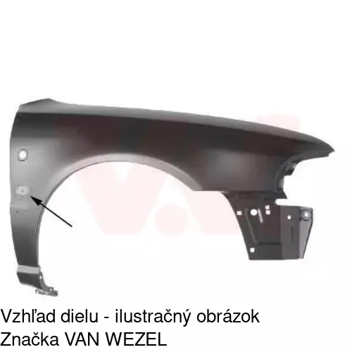 Predný blatník 132402 /POLCAR/ - obr. 2
