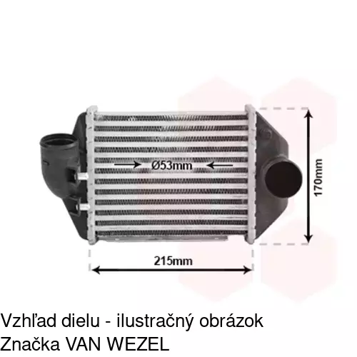 Chladiče vzduchu (Intercoolery) 1325J8-8 /POLCAR/ - obr. 1