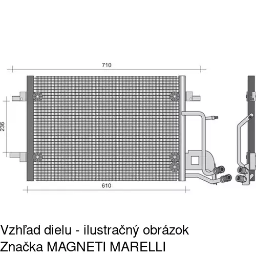 Chladiče klimatizácie 1327K8C1 /POLCAR/ - obr. 3