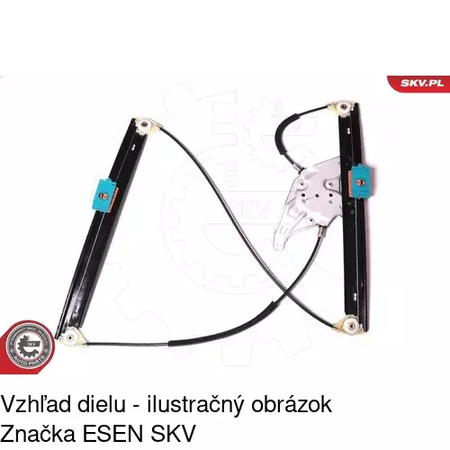 Mechanizmus sťahovania okna elektrický bez motora 1327PSG1A /POLCAR/ - obr. 5