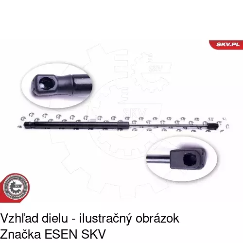 Plynová pružina 1328AS /POLCAR/ - obr. 4