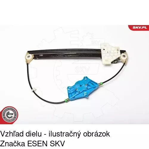 Mechanizmus sťahovania okna elektrický bez motora 1335PSG3 /POLCAR/ - obr. 5