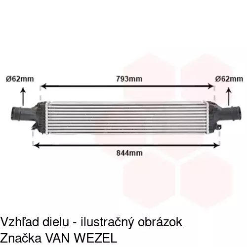 Chladiče vzduchu (Intercoolery) 1337J82X /POLCAR/ - obr. 5