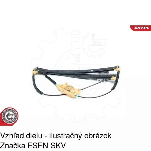 Mechanizmus sťahovania okna elektrický bez motora 1370PSG1 /POLCAR/ - obr. 4
