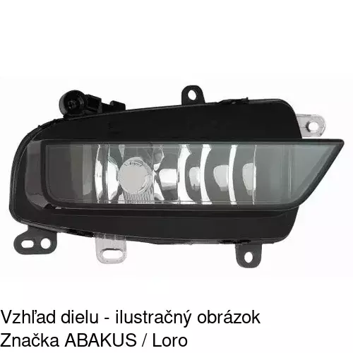 Hmlové svetlo - predné POLCAR 13A130-H
